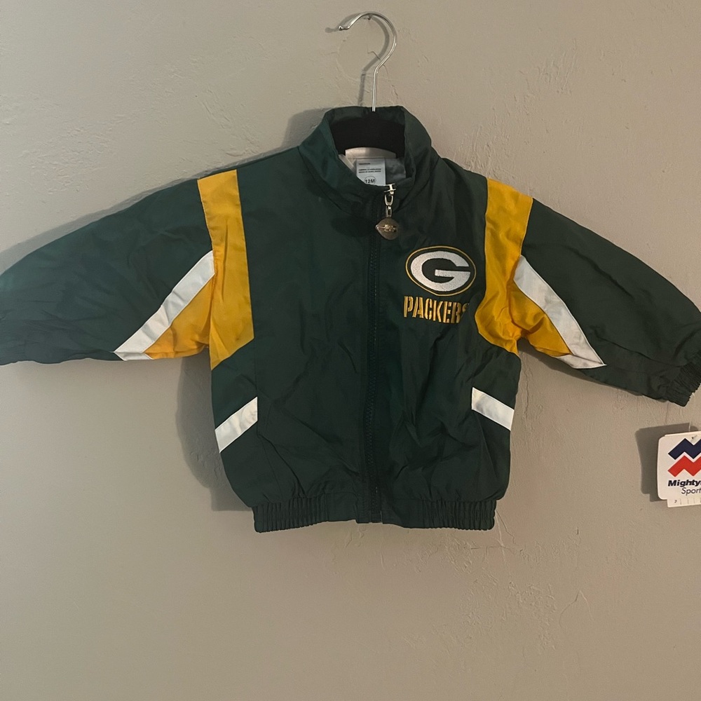 Packers infant tracksuit. Size 12 months